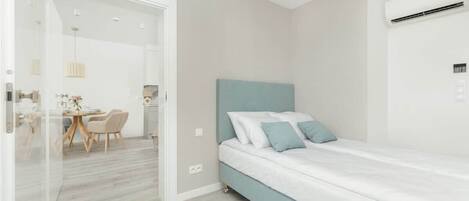 2 chambres, fer et planche Ă repasser, Wi-Fi, literie fournie