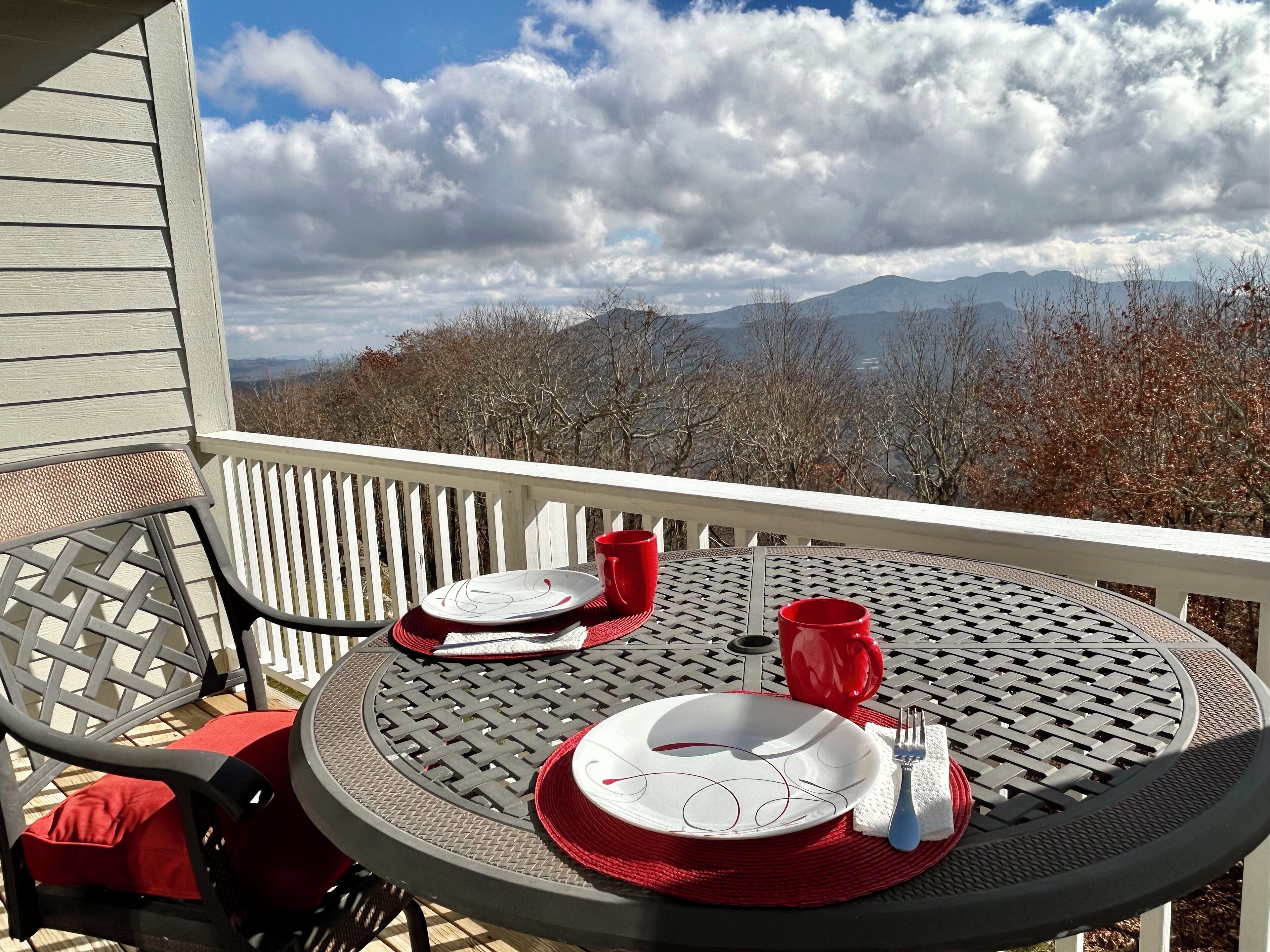 屋外ダイニングエリア