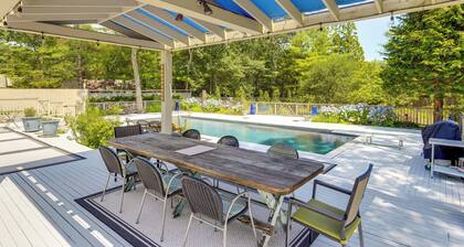 Hamptons Home w/ Private Pool, 1 Mi to Beach!