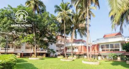 Colva Blossom 2BHK with pool, 5 min to Colva Beach