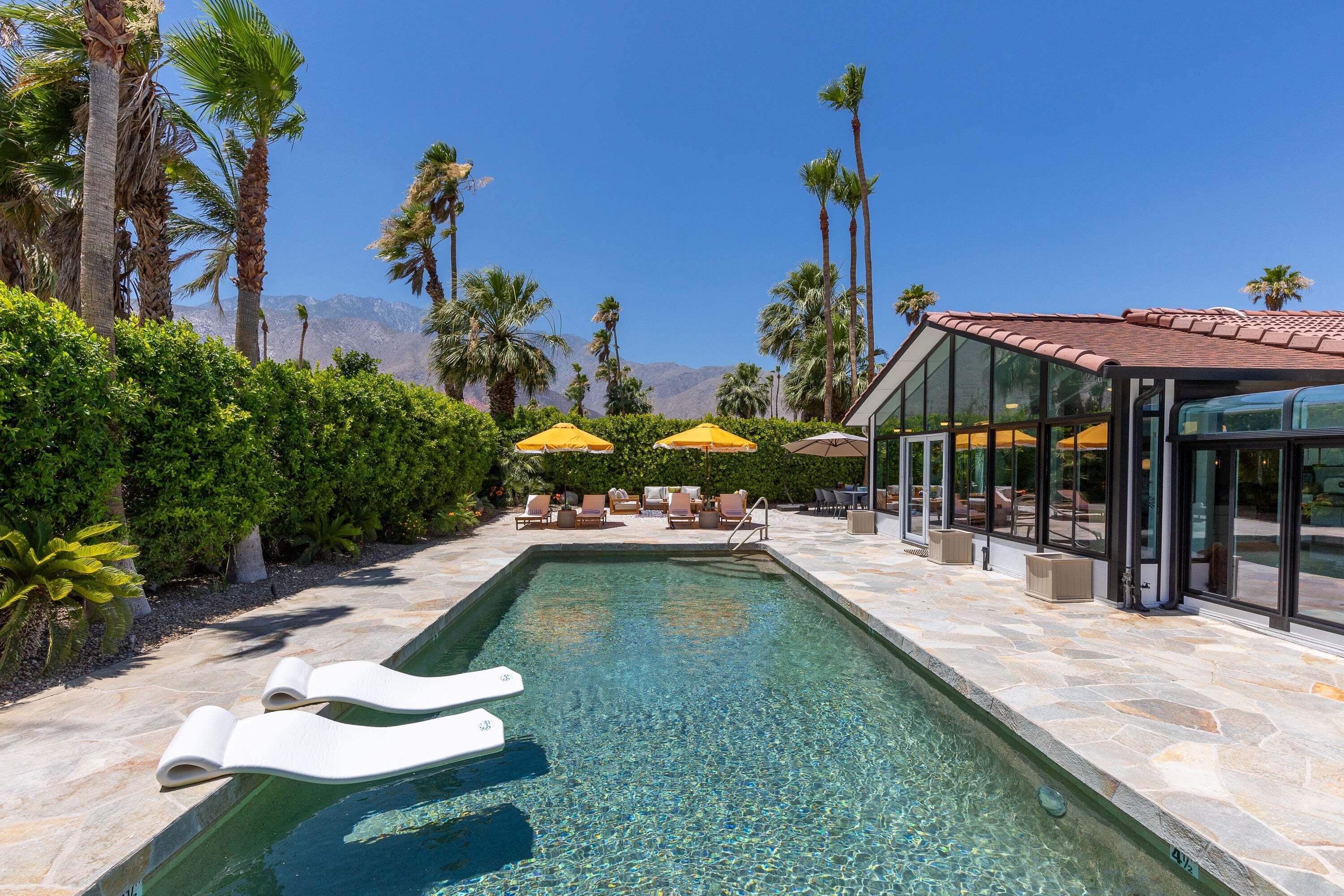 A heated pool