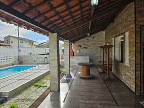 Terrace/patio - House with swimmig pool nearest of the beach in Aracaju (Mosqueiro Aracaju)