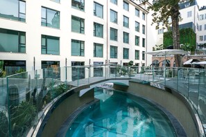 Indoor pool, outdoor pool