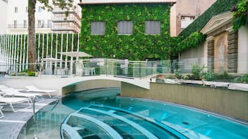 Indoor pool, outdoor pool