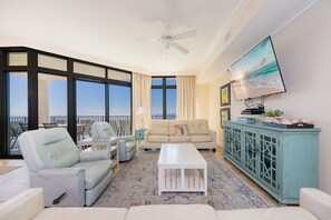 Condo, 3 Bedrooms | Living area - The Oasis 2708 Formerly Phoenix West Ii 2708 3 Bedroom Condo by RedAwning (Orange Beach)