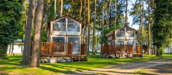 Chalet With air Conditioning on a Holiday Park