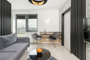 Apartment, 1 Bedroom, Balcony | Living room - Apartport Apartment With A/C by Renters (Gdynia)