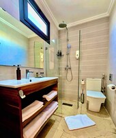 Ducha, artículos de tocador ecológicos, secador de pelo, bidet