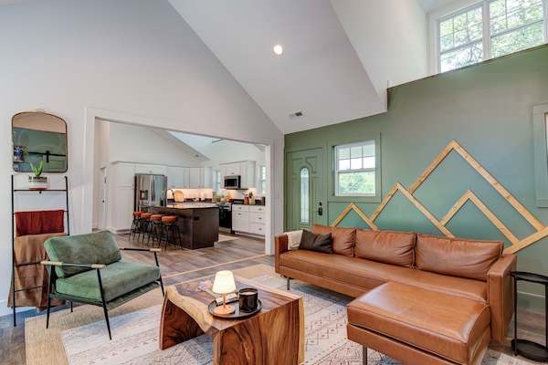 Vaulted ceilings through the whole house for maximum natural light
