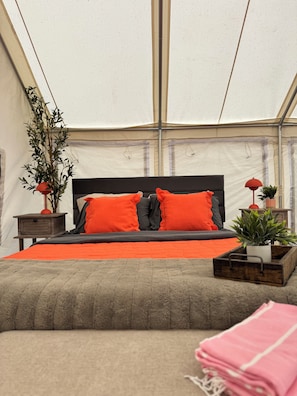 Premier Tent, 1 Queen Bed, Mountain View | 1 bedroom, premium bedding, memory-foam beds, WiFi