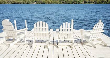 Delavan Lakefront Home with Private Pier, Sleeps 8