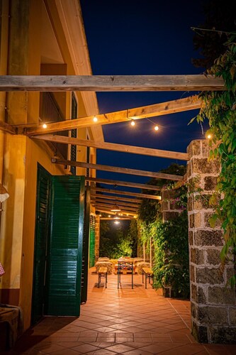 Villa Luna surrounded by greenery with swimming pool