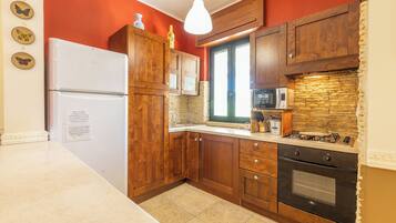 Villa, Sea View | Private kitchen | Full-size fridge, microwave, oven, stovetop