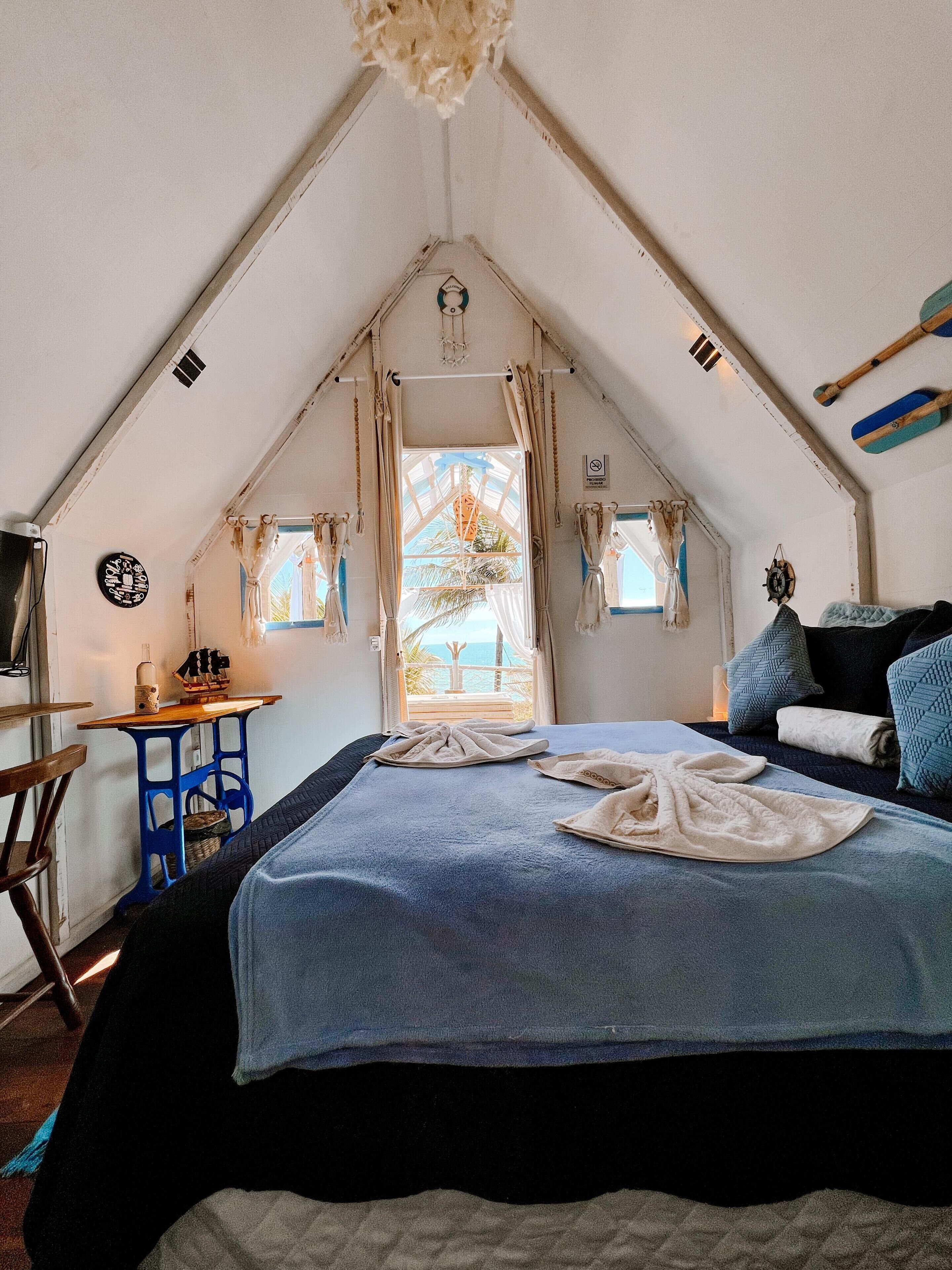 全景小木屋, 海景 | 房內夾萬、免費 Wi-Fi、床單