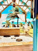 Panoramic Chalet, Sea View | Living area | LED TV