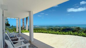 Terrace/patio - La Casita: Private Heated Pool W/ Ocean Views (Ceiba)