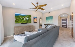Smart TV, DVD player, stereo, offices