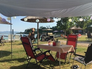 Tent | Dining - Lakefront Glamping w/ Views (Tuoro sul Trasimeno)