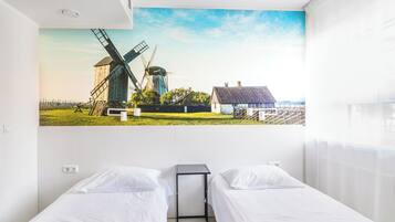 Classic Double Room, Garden View | 1 bedroom, desk, laptop workspace, blackout drapes