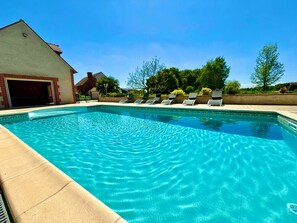 A heated pool