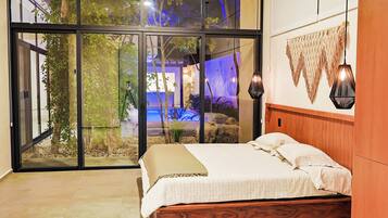 4 habitaciones, ropa de cama hipoalergénica y cubrecamas