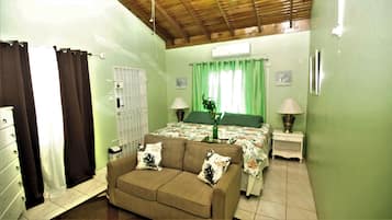 1 bedroom, blackout curtains, iron/ironing board, free WiFi
