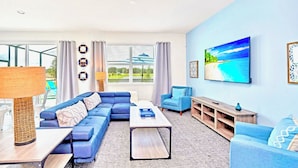 En 43-tommers smart-TV med digitale kanaler