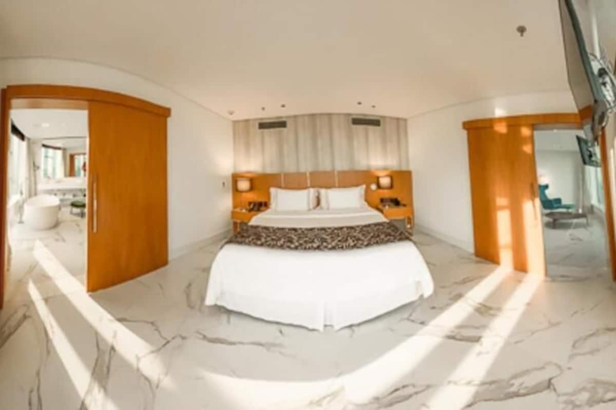 In-room safe, desk, laptop workspace, blackout curtains