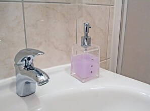 Shower, hair dryer, towels - Beachfront Apartments Tamarix - Studio Apartment 4 (Posedarje)