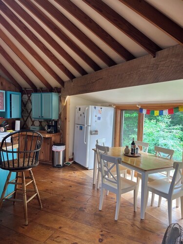 Private yurt complex near town