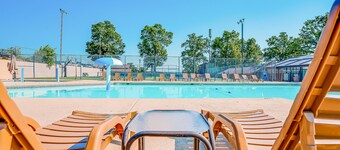 Spacious condo on the green with balcony, grill & shared pool