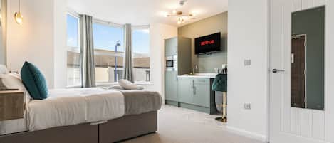 1 chambre, fer et planche Ă repasser, Wi-Fi, draps fournis
