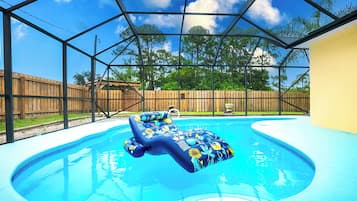 A heated pool