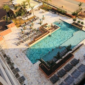 3 outdoor pools, a heated pool - Hot Beach Suítes Reserve Temporada (Olímpia)
