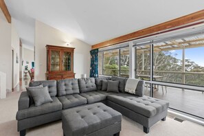 Älytelevisio, takka, pöytätennispöytä