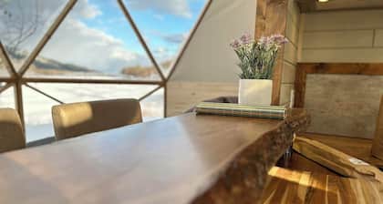 DĂŽme Glamping 4 | Spa, BBQ, AC, Cuisine, Vue mer