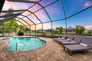 A heated pool