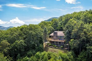Exterior - The Overlook | Hot Tub, Fireplace + Impeccable Views | 5 Min. to Town! (Black Mountain)