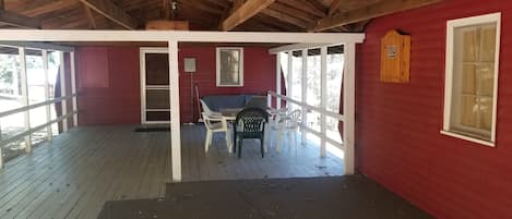 Cabin, Patio, Lake View | Terrace/patio