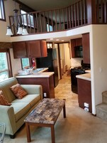 Loft, Partial Lake View | Living area