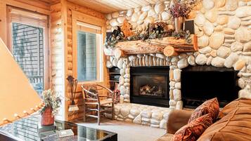 تلفزيون، مدفأة، مشغل دي في دي، ستيريو