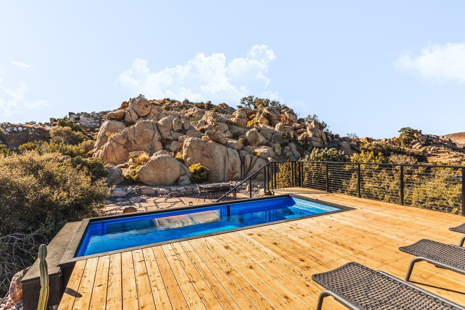 A heated pool