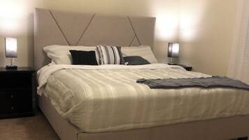 2 bedrooms, iron/ironing board, WiFi, bed sheets