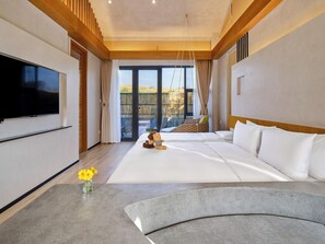 Edredón, camas con pillow-top y artículos del minibar gratis 