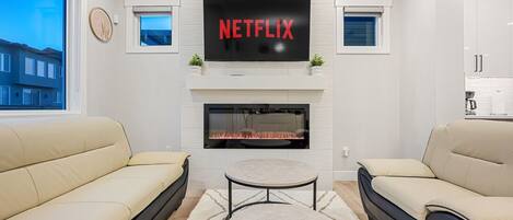 スマートテレビ、暖炉