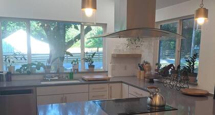 The Groundskeeper's Cabin: A peaceful retreat with all the amenities of home.