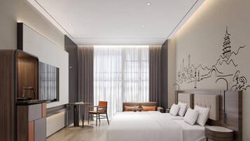 1 bedroom, down comforters, free minibar, in-room safe