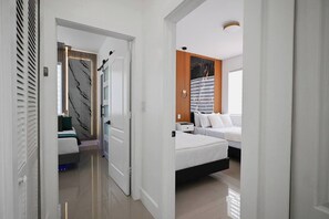 4 bedrooms, iron/ironing board, travel cot, WiFi