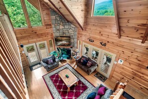 TV connectée, cheminée, jeux vidéo, lecteur de DVD