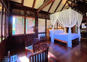1 bedroom, desk, free WiFi - The Luang Say Lodge (Pakbeng)